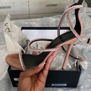 Giuseppe Zanotti heels for sale. Wore once. Size 40. Pink suede material.